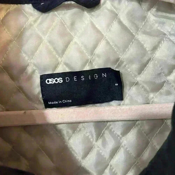 NWOT ASOS Design Lightweight Harrington Jacket Black Oversized Men’s Size Small - Picture 7 of 9